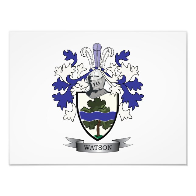 Impression Photo Armoiries de Watson Family Crest (Devant)