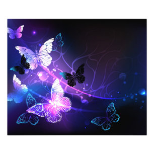 Impression Photo Arrière - plan avec papillons de nuit