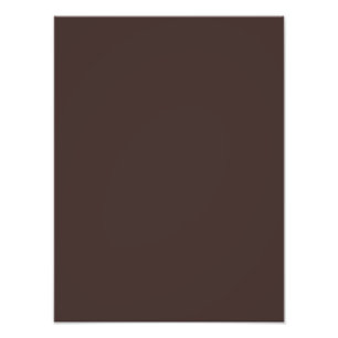 Impression Photo Arrière - plan de couleur Cocoa Brown Solid Trend