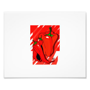 Impression Photo Arrière - plan rayé 3 poivrons red.png