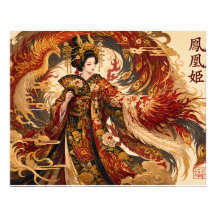 Art de Geisha Phoenix Japonais | Conception de Myt