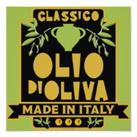 Art de mur d'huile d'olive italienne