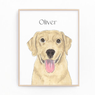 Impression Photo Art du Labrador jaune