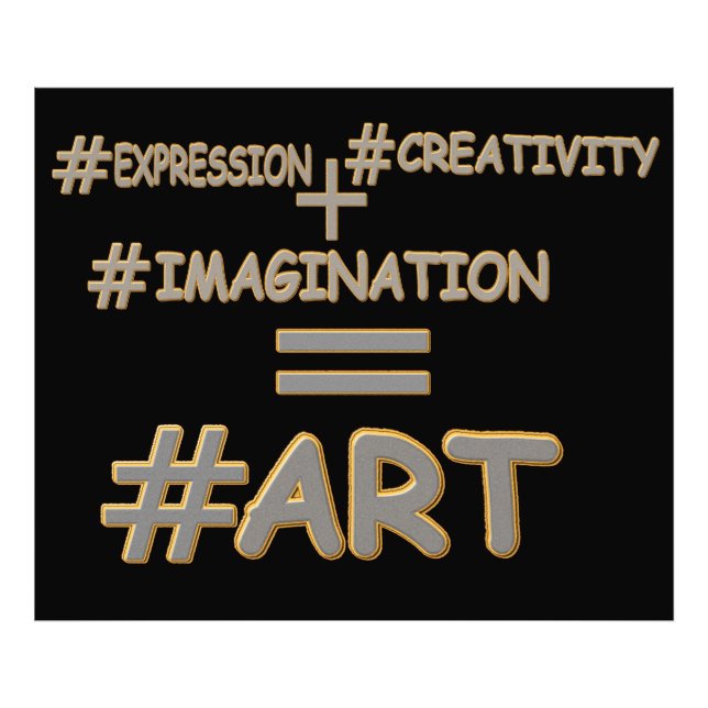 Impression Photo "ART EQUATION" Mignonne Expression Design. Command (Devant)