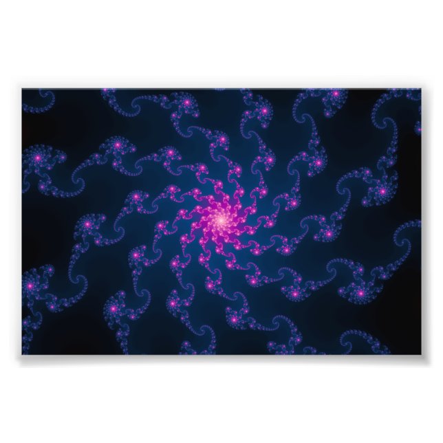 Impression Photo Art Fractal Fleur Vie (Devant)