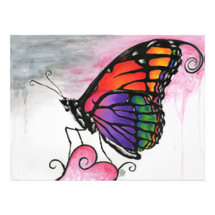 Impression Photo Art Imaginaire original du papillon Rainbow Monarc