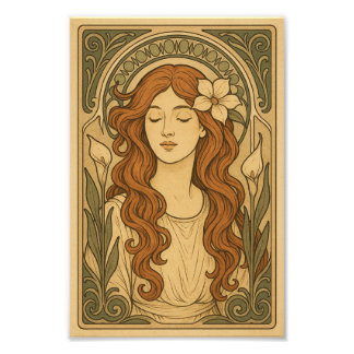 Impression Photo Art Nouveau Style Femmes Art