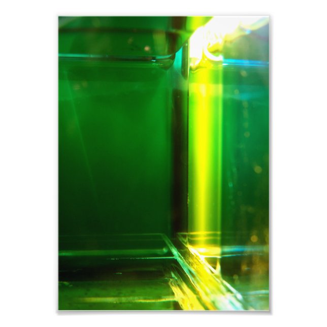 Impression Photo Art original : "géométrie légère : chlorophylle" (Devant)