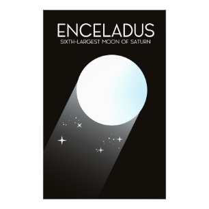 Impression Photo Art spatial d'Enceladus.