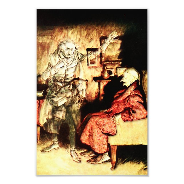 Impression Photo Arthur Rackham - Un Carol de Noël - Scrooge (Devant)