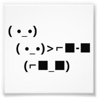 ASCII Unicode Lunettes de soleil traitent avec ell