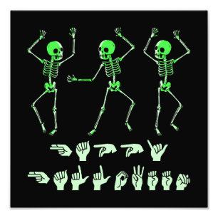Impression Photo ASL Joyeux Halloween I - Saison sinistre mignonne