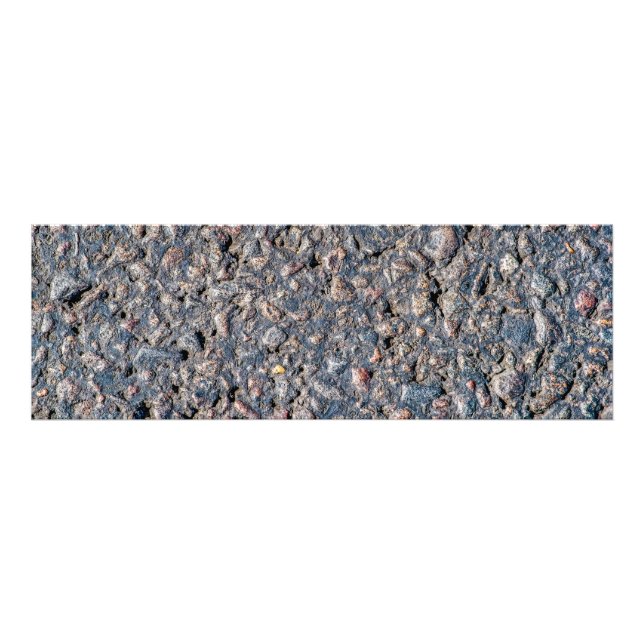 Impression Photo Asphalte et texture de galets (Devant)