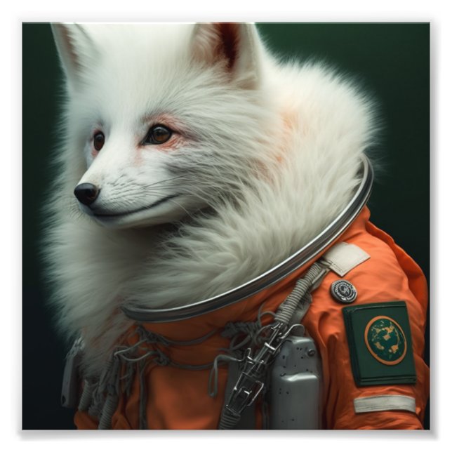 Impression Photo Astronaute du renard arctique (Devant)