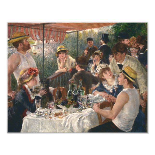 Impression Photo Auguste Renoir - Déjeuner de la fête nautique (Devant)