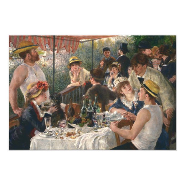 Impression Photo Auguste Renoir - Déjeuner de la fête nautique (Devant)