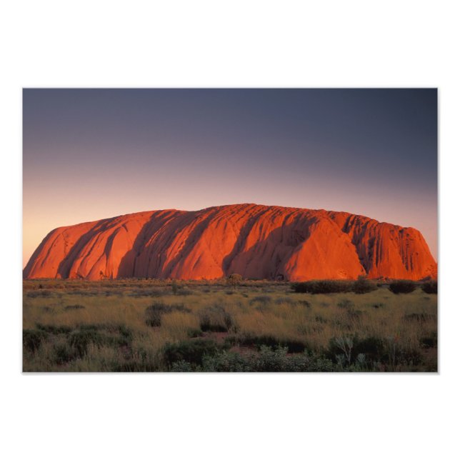 Impression Photo Australie, Parc national Uluru. Uluru ou (Devant)