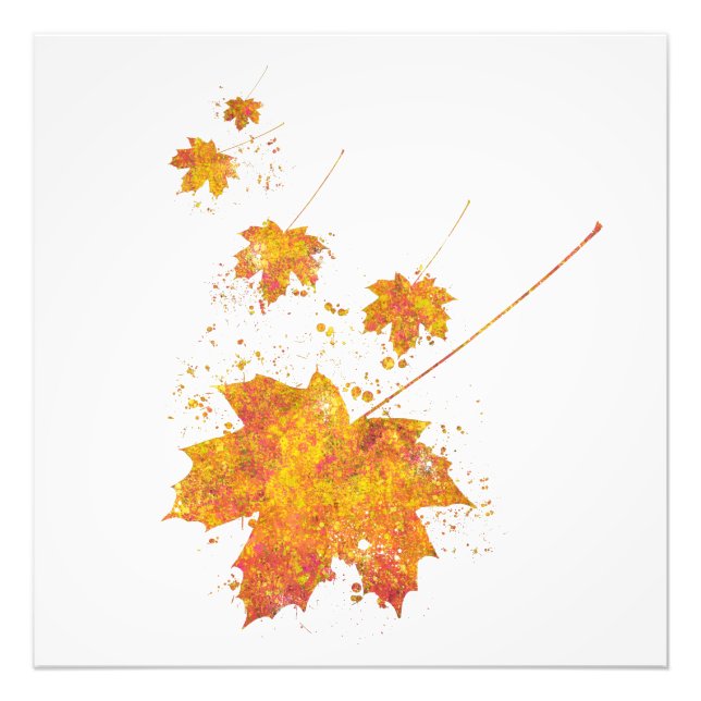 Impression Photo Automne Feuille Forêt Sauvage Nature Monde Terre V (Devant)