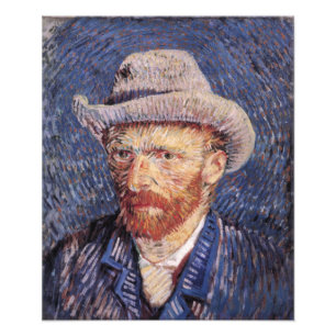 Impression Photo Autoportrait de Van Gogh avec Casquette