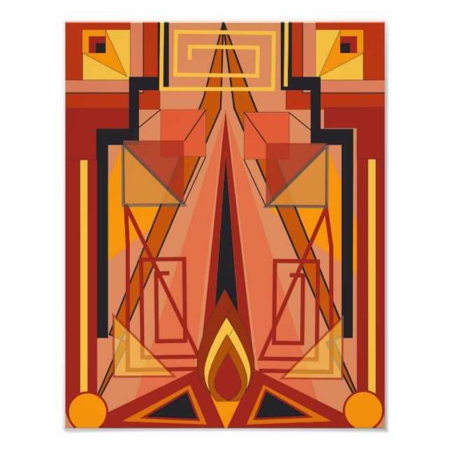 Impression photo avec art déco (Devant)