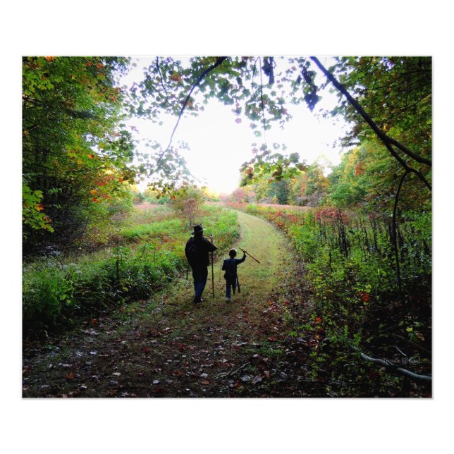 Impression Photo Avec Bâtons de marche (Devant)