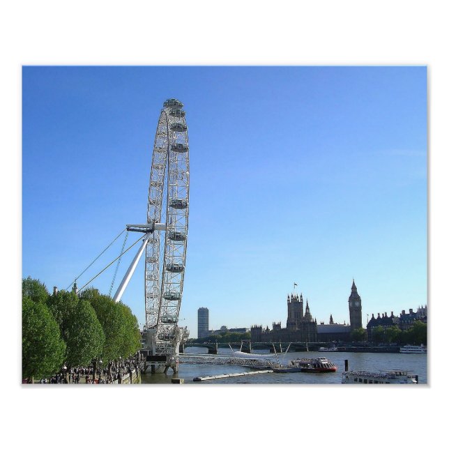 Impression photo avec London Eye Ferris Wheel (Devant)