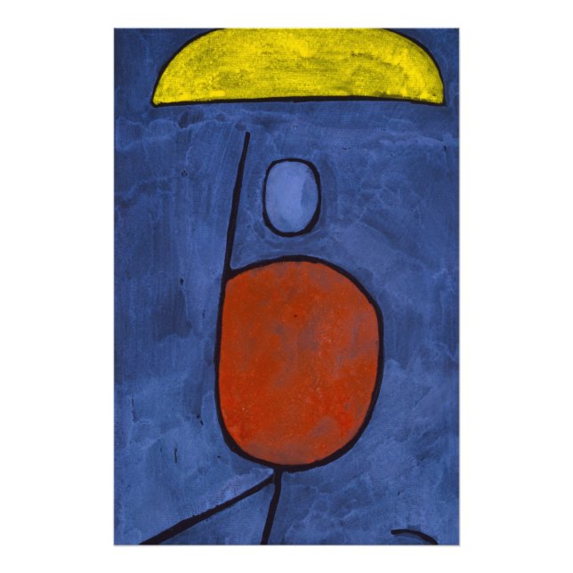 Impression Photo Avec un parapluie par Paul Klee (Devant)