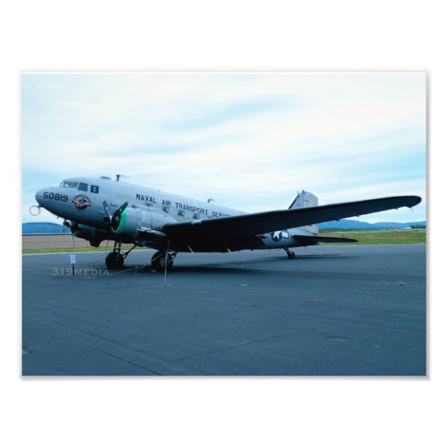 Impression Photo Avion de guerre DC-3 (Devant)