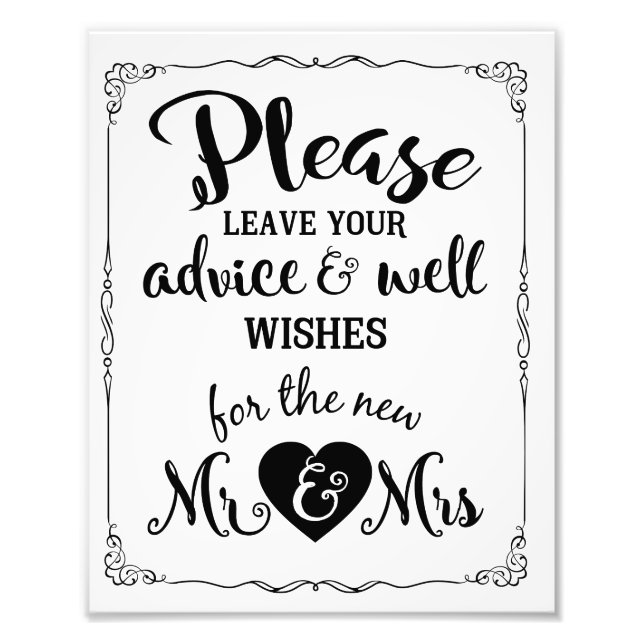 Impression Photo avis et voeux mariage (Devant)