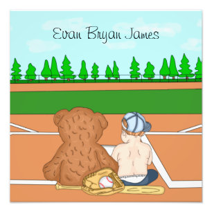 Impression Photo Baby Boy personnalisé en Baseball Casquette Teddy 