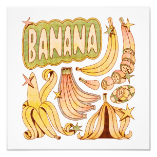 Impression Photo Banane / Illustration de banane