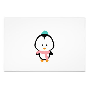 Impression Photo Bande dessinée mignonne de pingouin