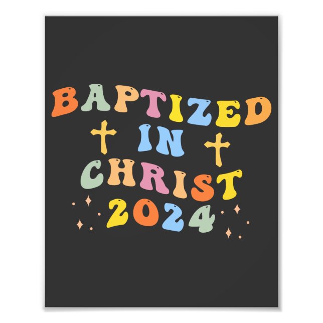 Impression Photo Baptisé en Christ (Devant)