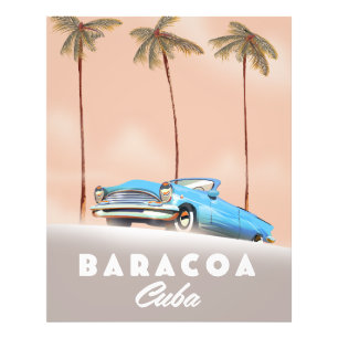 Impression Photo Baracoa Cuba voiture ancienne