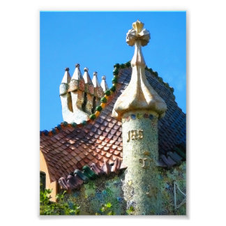 Impression Photo Barcelone, détail de l'architecture Gaudi