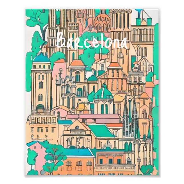 Impression Photo Barcelone Espagne (Devant)