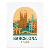 Barcelone Vintage Espagne Voyage Sagrada Familia