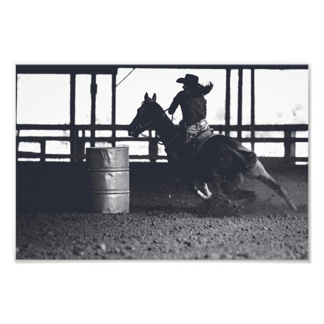 Impression Photo Barrel Racer — (Devant)