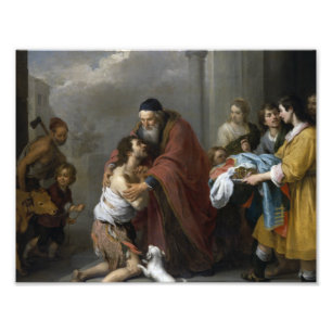 Impression Photo Bartolome Esteban Murillo-Retour du prodigue