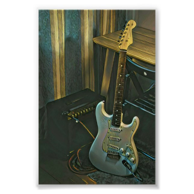Impression Photo basse acoustique guitare électrique cadeau (Devant)