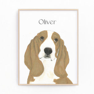 Impression Photo Basset Hound Art personnalisé