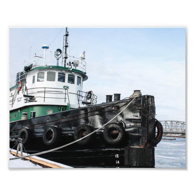 Impression Photo Bateau à moteur à Icy Water de Sturgeon Bay (Devant)