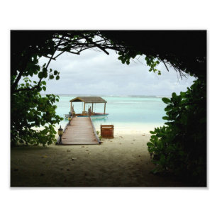 Impression Photo Bateau de l'île des Maldives
