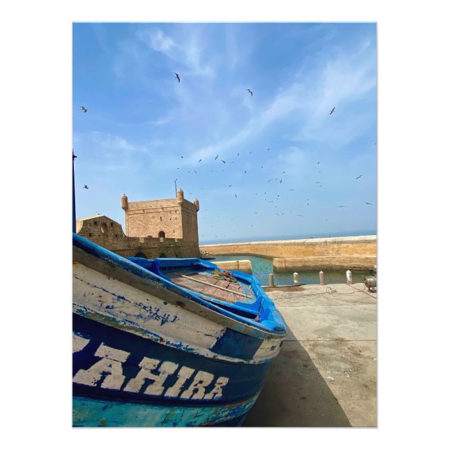 Impression Photo Bateau de pêche à Essaouira, Maroc (Devant)