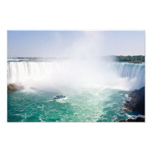 Impression Photo Bateau et chutes du Horseshoe Falls de Niagara Fal
