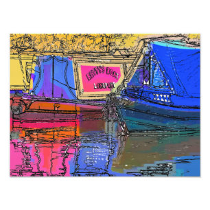 IMPRESSION PHOTO BATEAUX DE CANAL