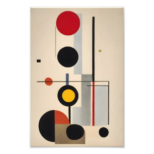 Impression Photo Bauhaus moderne Art géométrique Abstrait