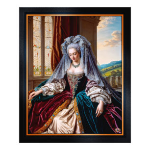 Impression Photo Beauté Intemporelle D'une Dame Majestueuse Portant