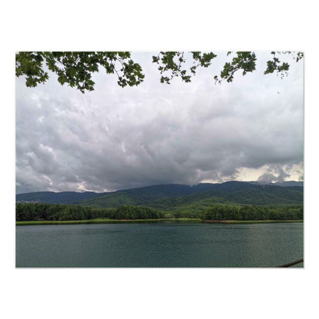 Impression Photo Belle affiche sur le lac (Devant)