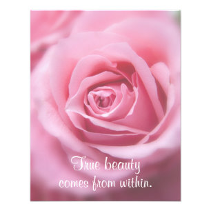 Impression Photo Belle Citation Inspirationnelle Vraie Beauté